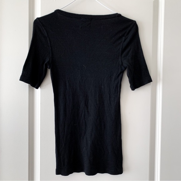 Anthropologie Michael Stars Ballerina Top black size XS/S - Picture 6 of 10